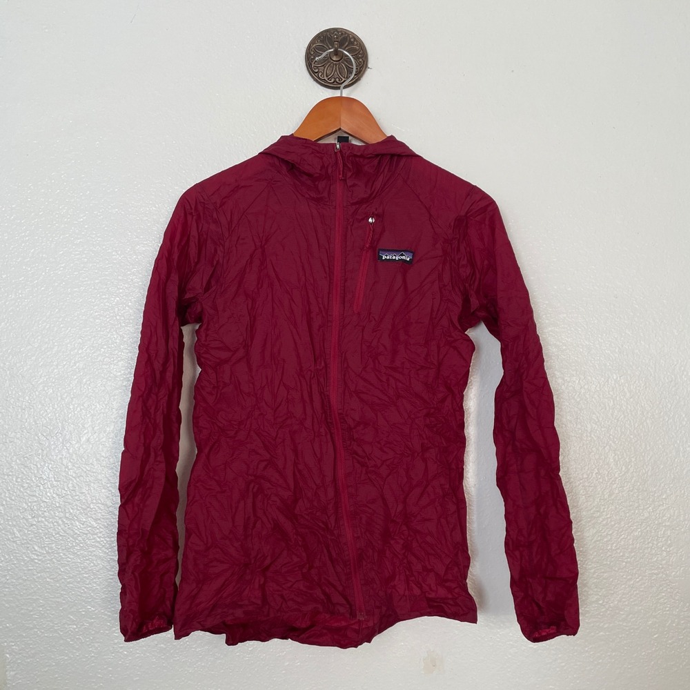 Patagonia Houdini Hooded Windbreaker Jacket Roamer Red XS
